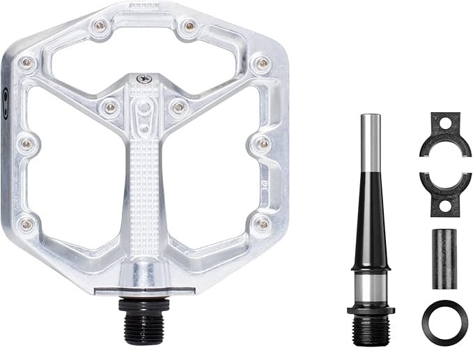 Crankbrothers Stamp Flat MTB Pedals - Size-Specific, Lightweight, Versatile, Durable Bike Pedals