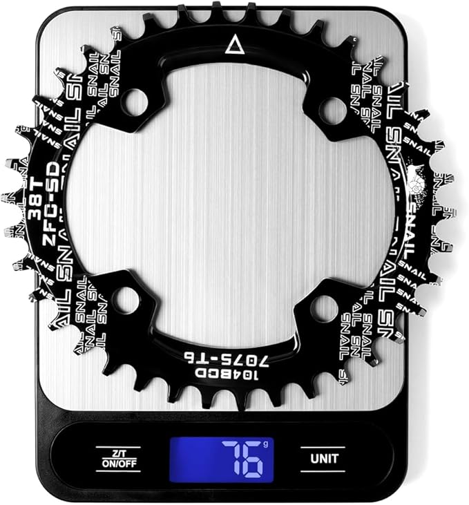 CYSKY 104 BCD Chainring 30T to 52T Narrow Wide Chainring with Sprocket Bolts for 1x Set-up Road Bike Mountain Bike BMX MTB Gravel Ebike