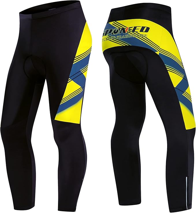 sponeed Cycling Clothes for Men Long Sleeve Mountain Bike Road Bicycle Shirt Jerseys Padded Pants Biking Outfits