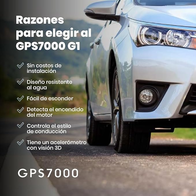 GPS7000 Hidden Vehicle GPS Tracker for Vehicles | 2 Years Service Included | 4G Car GPS Tracker Device | Easy Self-Installation | Real-Time Vehicle Tracking | Optional Renewal, No Mandatory Fees