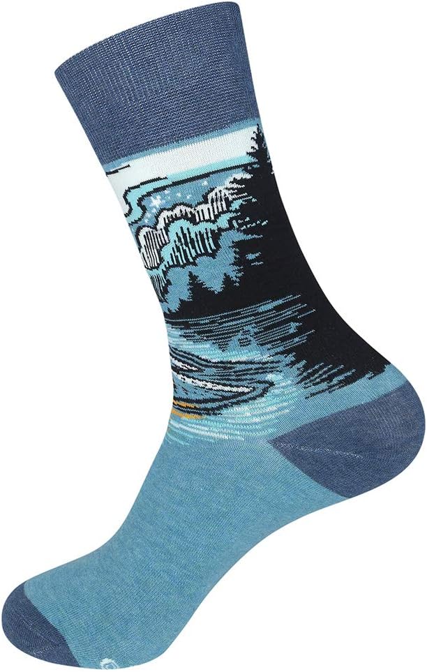 FUNATIC Funny Outdoor Themed Socks for Men Women - Novelty Gifts For Golfing, Fishing, Hunting, Bigfoot, Pickleball, and More