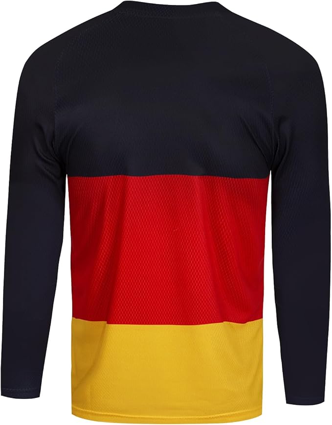 JPOJPO Men's Mountain Bike Jersey Long Sleeve MTB Off-Road Racing Downhill Motocross Shirts Quick Dry&Moisture-Wicking Tops