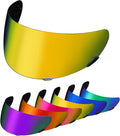 PSLER Qualifier Visor- Qualifier DLX Helmet Visor Motorcycle Face Shield Accessories Replacement for Bell Qualifier/Star/Vortex/RS-1/Revolver,Deep Gold