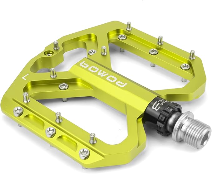 Bike Pedals 9/16" Lightweight Non-Slip Bicycle Platform Pedals - Fits Most Adult Bikes & Mountain Bikes &MTB, Road Bikes and Slip-Resistant Design