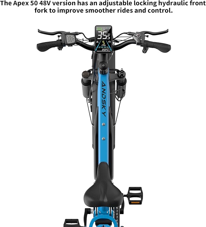 Apex 50 Electric Bike Dual Motor for Adults (CA Immediate-De'livery) 52V 25AH/48V 25AH, 26" Fat Tires Full Suspension 35MPH/100Mile, Hydraulic Brake