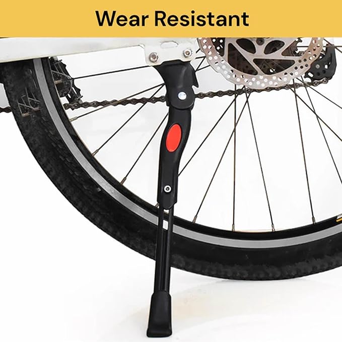 Bike Kickstand for Adult Bikes, Adjustable Bicycle Kickstand for Most 16"-26" Non-Slip Sole, Aluminum Alloy Material, Bicycle Kickstand for Mountain Bike Trek Bike