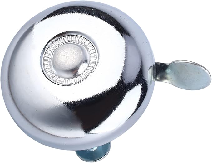 Bell , Retro Metal Ring Ring Cycling Handlebar Horn Bell Sound Alarm Fit The Outside Diameter of The Handlebar Tube of Your (Silve)