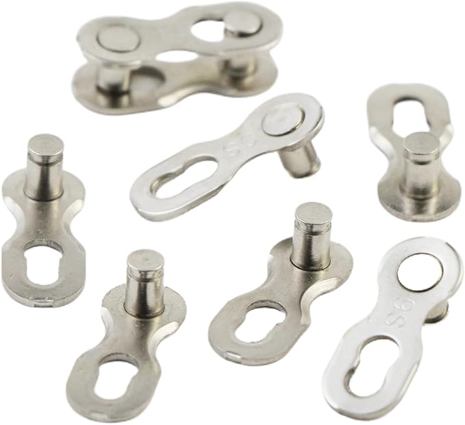 4 Pairs Bicycle Missing Link 1/6/7/8/9/10/11/12 Speed Chain Reusable Steel Bike Chain Link