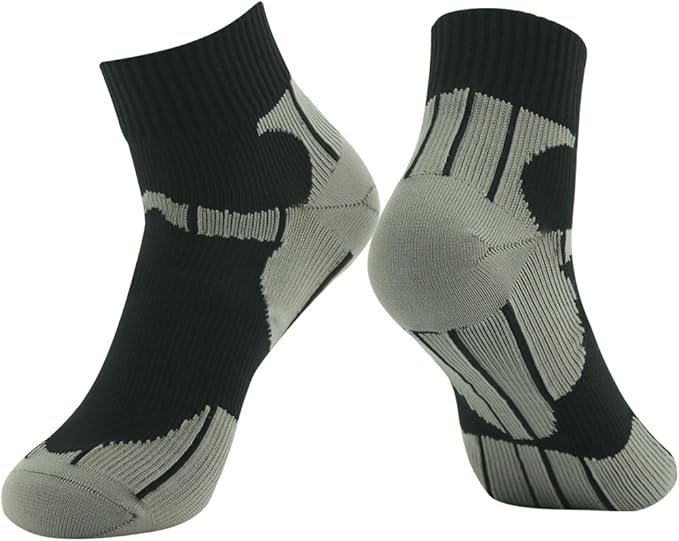 RANDY SUN Waterproof Socks, Unisex Cycling/Hunting/Fishing/Running Ankle Socks 1&2 Pair