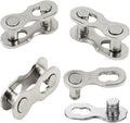 4 Pairs Bicycle Missing Link 1/6/7/8/9/10/11/12 Speed Chain Reusable Steel Bike Chain Link
