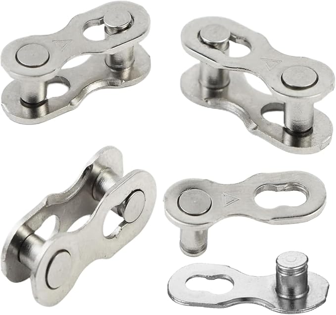 4 Pairs Bicycle Missing Link 1/6/7/8/9/10/11/12 Speed Chain Reusable Steel Bike Chain Link