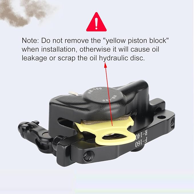 Zoom Hydraulic Disc Brake Calipers: HB-100 MTB Bike Disc Brakes Front & Rear Caliper Set for Mountain, Road Bicycle and E-Bike