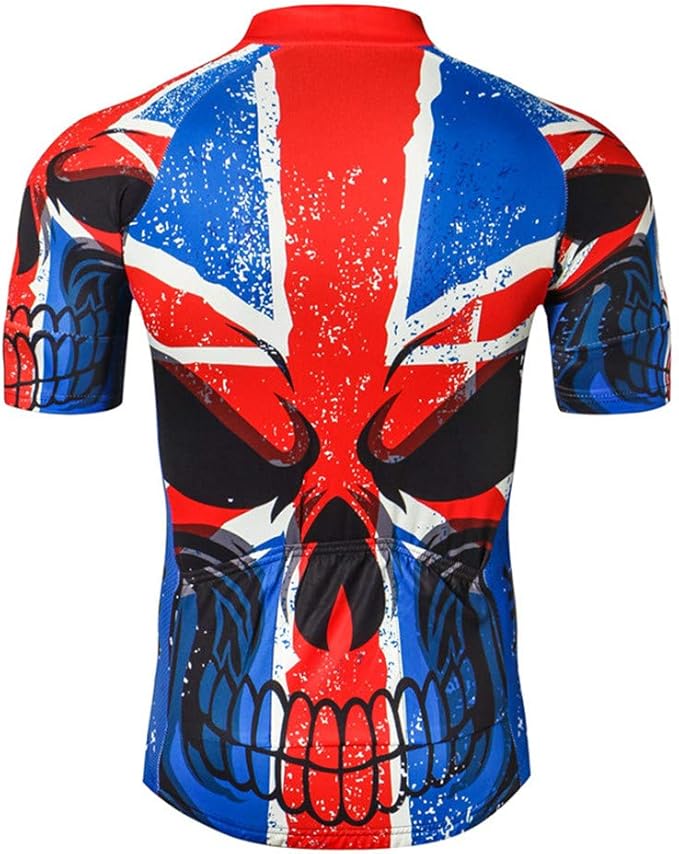 JPOJPO USA Cycling Jersey Men Road Bike Shirt Summer Biking Tops Short Sleeve Bicycle Clothes Cycle Wear Breathable