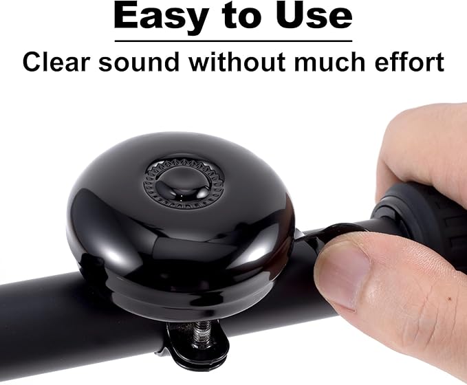 Fully Metal Bike Bell, Loud Clear Sound Bicycle Bell for Adult Bikes, Classic Cycling Horns