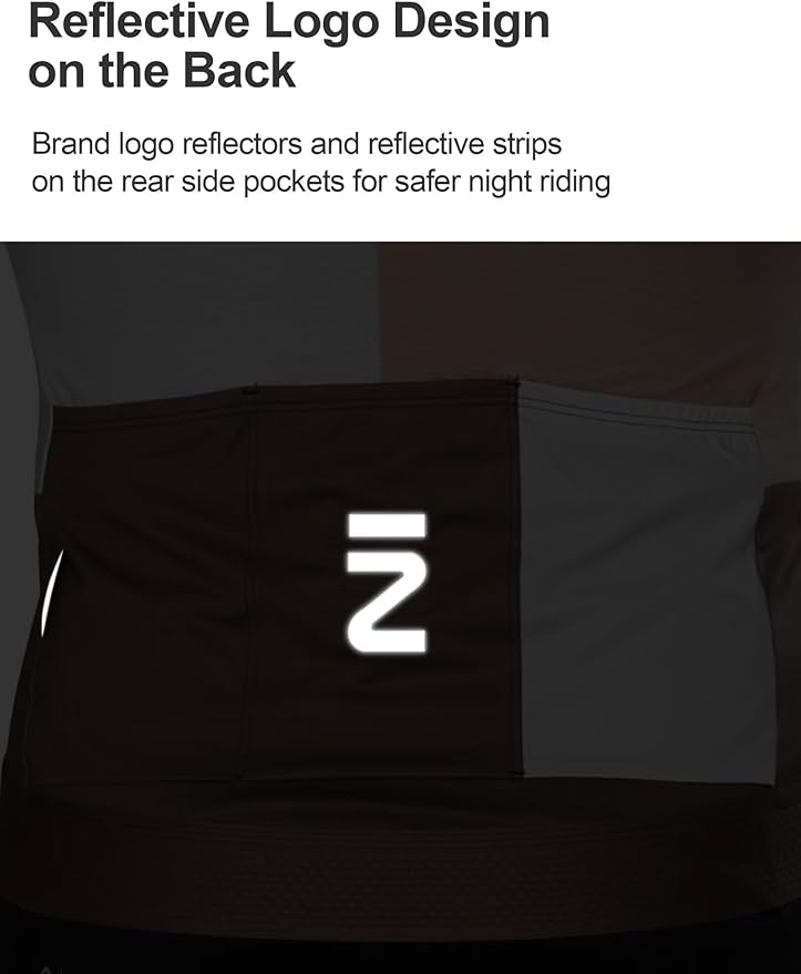 INBIKE Cycling Jersey Long Sleeve Breathable and Quick Dry with 3 Rear Pockets Biking Shirt for Men and Women