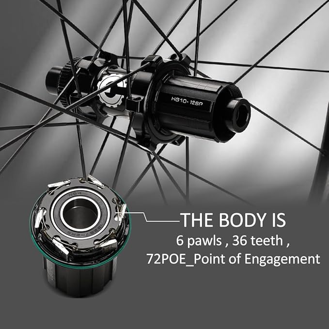 ELITEWHEELS Carbon Wheelset 700c Disc Brake UD Matte Carbon Fiber Road Bicycle Wheels 30/38/50/55/60/82mm Tubeless Clincher