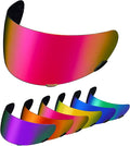 PSLER Qualifier Visor- Qualifier DLX Helmet Visor Motorcycle Face Shield Accessories Replacement for Bell Qualifier/Star/Vortex/RS-1/Revolver,Deep Rose Red