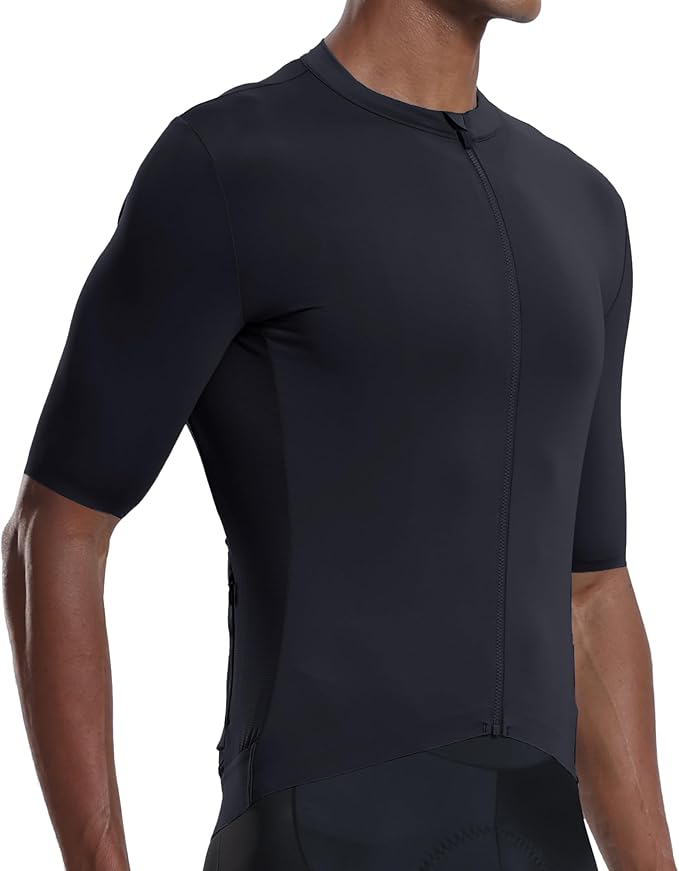 YKYWBIKE Cycling Jersey Men with Pockets Bike Jersey Short Sleeve Biking Shirts for Men Cycling Breathable MTB Biker Shirts