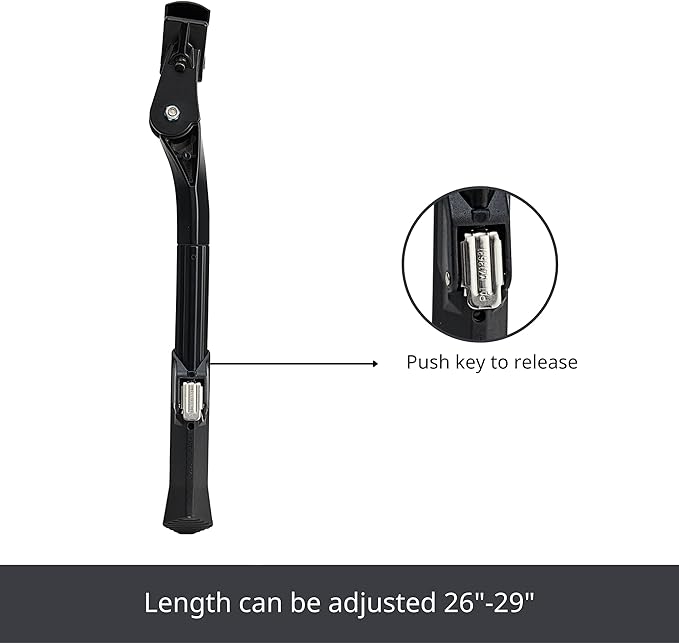 N+1 Bike Kickstand - Aluminum Alloy Adjustable Center Bicycle Kickstand suitable for 26" - 29" Mountain Bikes, Road Bikes, BMX, MTB