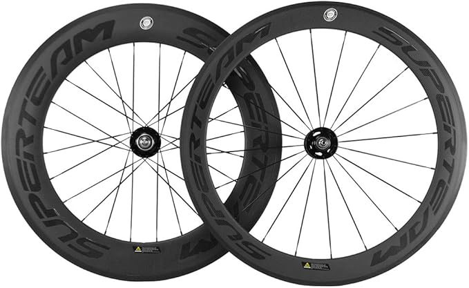 SUPERTEAM Carbon Clincher Wheelset 700C Fixed Bicycle Wheels 60/88