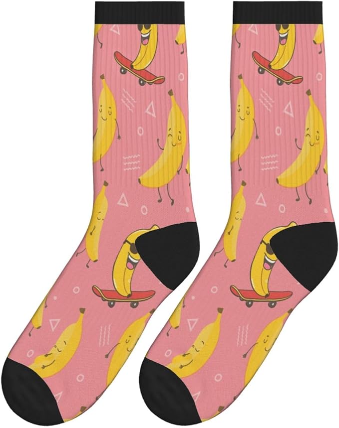 Crew Athletic Socks Funny Crazy Casual Sports Novelty Dress Socks for Women Men Running Hiking