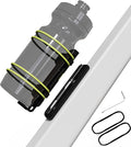 Rcool Universal Magnetic Cycling Bike Bottle Cage, Sturdy Bike Cup Holder Rack, Bicycle Drink Cage, Secure No-Fall Buckle,with Straps and Screw Tool, Black,for 2.25-3.94" Bottles