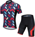 Men's Cycling Jersey Set, Summer Mountain Bike Clothing Short Sleeved Riding Jerseys