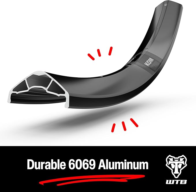 WTB KOM Tough Mountain Bike Rim (29" x i35) 32 Spoke Holes, XC/Trail/Enduro/Gravity, Tubeless Ready