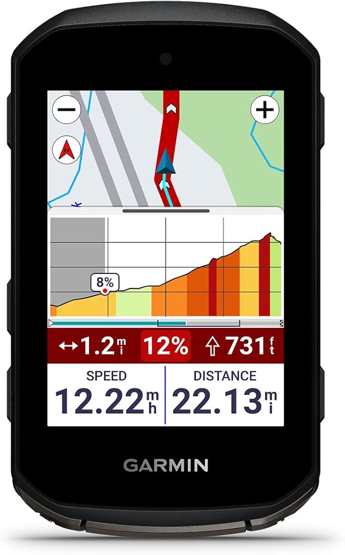 Garmin Edge 850 Compact GPS Cycling Computer Gift Box Bundle - Touchscreen Display, Training & Performance Insights with PlayBetter Silicone Case (White), Screen Protectors, Wall Adapter & Hard Case
