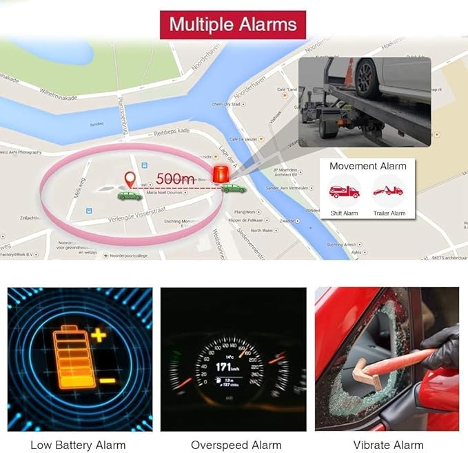 GPS Tracker for Vehicles Winnes 4G TK905B Locator Real-time Tracking Magnetic Device with 10000mah Battery Waterproof Tracker Anti-Theft Alarm for Car,SIM Card Needed