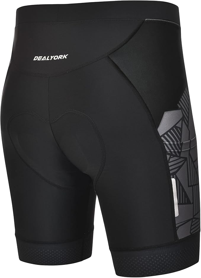 Padded Cycling Shorts Men's Cycling Underwear with 3D Padding Biking Bicycle Shorts Shock Absorb Comfortable Lightweight