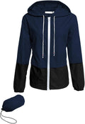 Avoogue Raincoat Women Lightweight Waterproof Rain Jackets Packable Outdoor Hooded Windbreaker