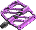 BUCKLOS MTB Flat Pedals Mountain Bike Pedals, 3 Bearings CNC Adult Road Bike Pedals, Bicycle Platform Aluminum Alloy Non-Slip Pedal for Gravel Bike/BMX 9/16"(Black)