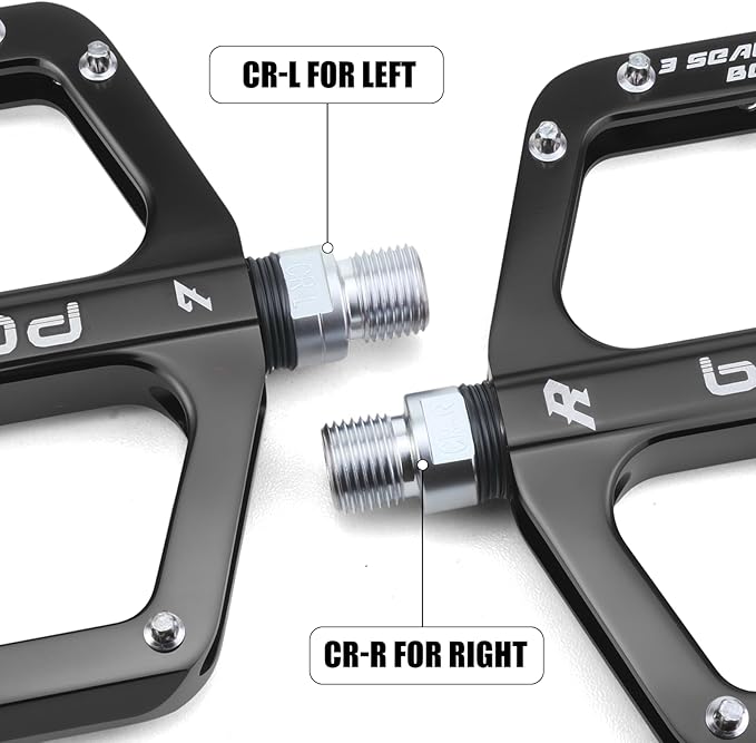 Bike Pedals 9/16" Lightweight Non-Slip Bicycle Platform Pedals - Fits Most Adult Bikes & Mountain Bikes &MTB, Road Bikes and Slip-Resistant Design