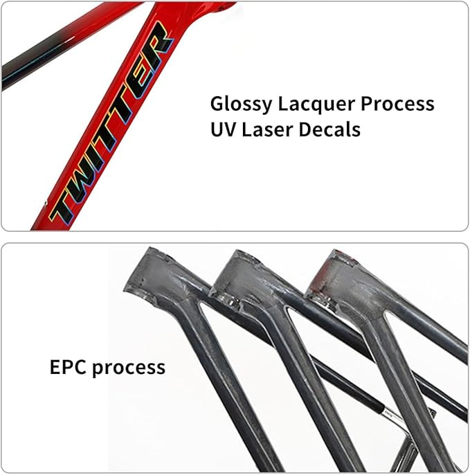 Carbon Fibre Mountain Bike Frame 27.5/29er 15/17/19in XC Cyclocross Disc Brake Bikes Frame 135mm QR Shifter Brake Internal Routing Press-in BB92*41mm(Full Color Change,29 * 15")