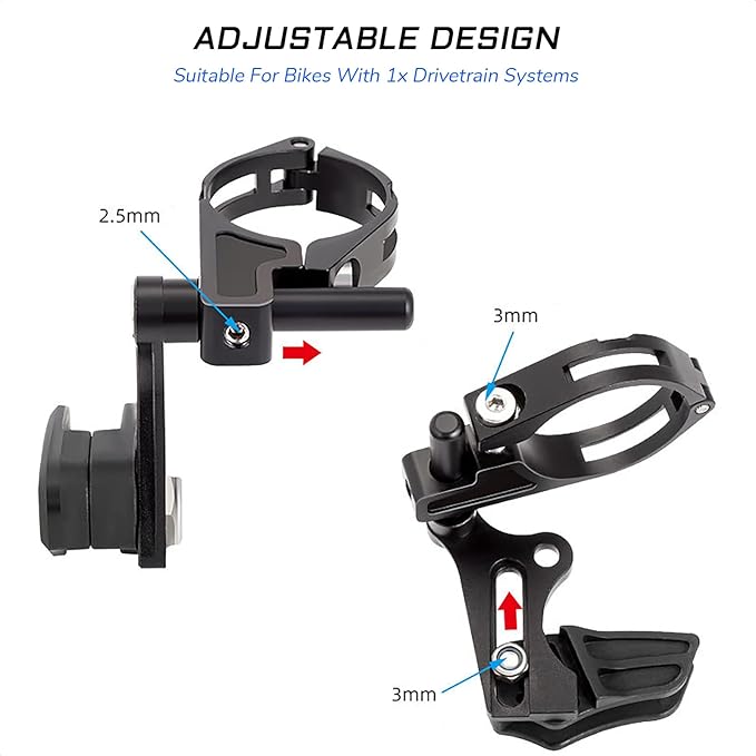 Bike Chain Guide - Direct Mount Chainring Guard with Bash Guard - Alloy Aluminum Chain Protector for Road, Mountain, BMX, Fixie, MTB Bicycle