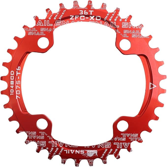 DJC Bike Chainring 104BCD Round/Oval 30t 32t 34t 36t 38t 40t 42t 44t 46t 48t 50t 52t Tooth Narrow Wide 7/8/9/10/11/12 Speed Ultralight MTB Mountain Bike 104 BCD Chainwheel
