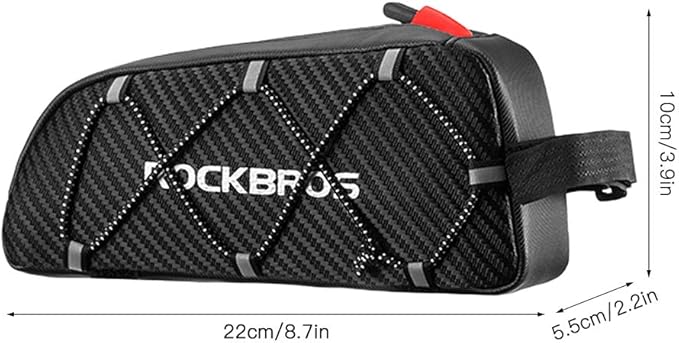 Road Bike MTB Mountain Bike Waterproof Bike Bag Front Frame Top Tube Bicycle Pouch Large Capacity Cycling Front Storage Bag