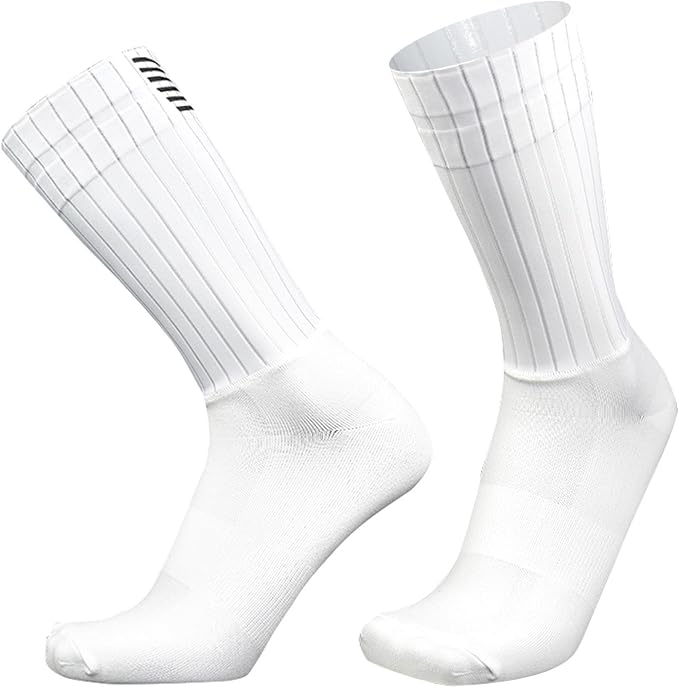 Aero Socks Cycling Men Women Non-Slip Silicone Aerodynamic Cycling Aero Socks one size 6-12