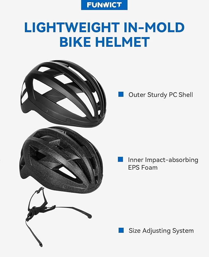Adult Bike Helmet with Visor and Goggles for Men Women Mountain Road Bicycle Helmet Rechargeable Rear Light Cycling Helmet