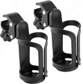 Pack of 2 Adjustable Bike Water Bottle Holder Mountain Bike Accessories for Men | Lightweight Mountain Bikes Water Bottle Cage & Cup Holder Bicycle Accessories | MTB Cup Grip for Riding - Black