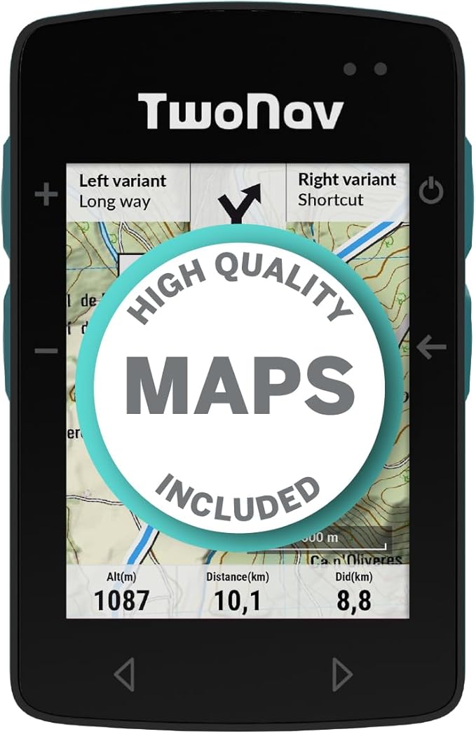 TwoNav ROC (32 GB) + Maps Included, GPS Bike Computer with 2.7-inch Screen for MTB, Cycling, Gravel or bikepacking