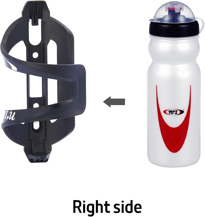 N+1 Lightweight Bicycle Bottle Holder- Side Load Bike Water Bottle Cage for Road Bikes and Mountain Bikes
