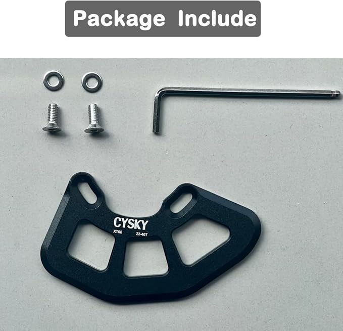 CYSKY Alloy MTB Bash Guard - Chain Ring Protector, ISCG05 Bike Chain Guard for 22T-40T Single Chainring, Chainstay Protector for Mountain Bike, Downhill, BMX