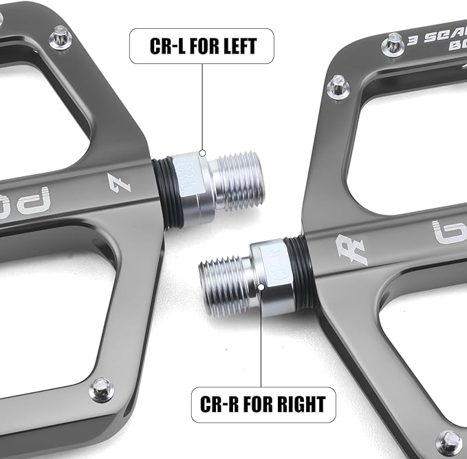 Bike Pedals 9/16" Lightweight Non-Slip Bicycle Platform Pedals - Fits Most Adult Bikes & Mountain Bikes &MTB, Road Bikes and Slip-Resistant Design