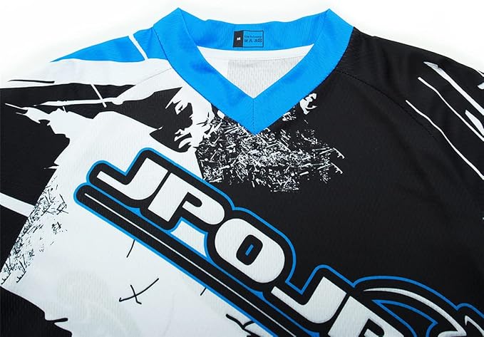 Men's Mountain Bike Jersey Long Sleeve MTB Off-Road Motocross Jersey Quick Dry Downhill&Motocross Shirts