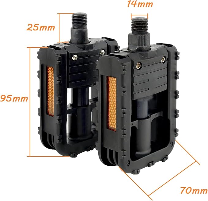 Folding Bike Pedals - 9/16" Inch Bicycle Pedals Mountain Bikes Road Bicycles Platform Pedals MTB Pedals
