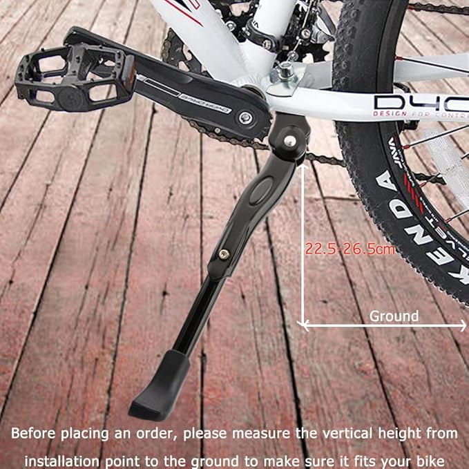 USONG Bike Kickstand Children's Bicycle Kickstand Stand Folding Cycling Center Bracket 12" 14" 16" 18" 20" 22" 24" 26" 28" Bike Racks