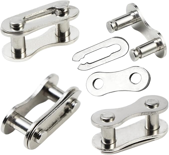 4 Pairs Bicycle Missing Link 1/6/7/8/9/10/11/12 Speed Chain Reusable Steel Bike Chain Link