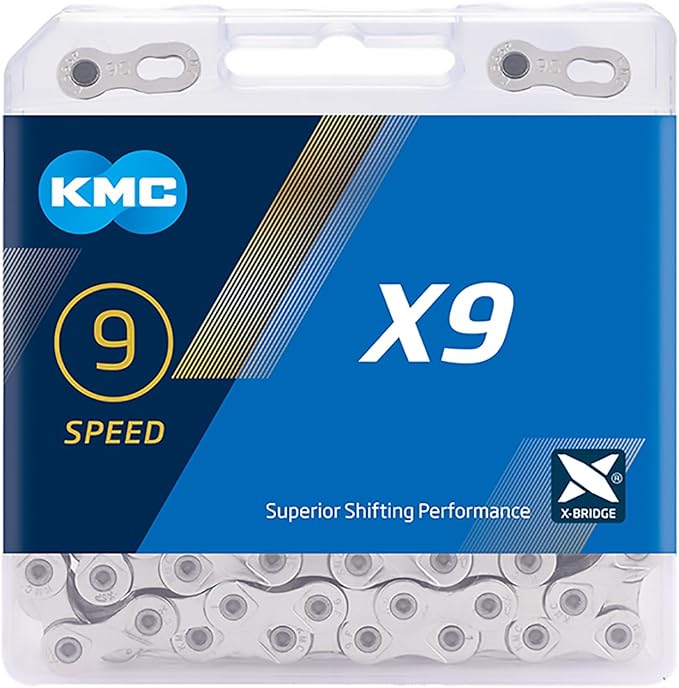 KMC X9SL Ti-N 9-Speed 9-Fach Kette, 114 Glieder, Roller Chain